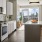 a kitchen with a large island